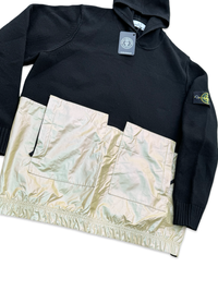 Stone Island Knit Iridescent Coating Tela Reflex Hoodie