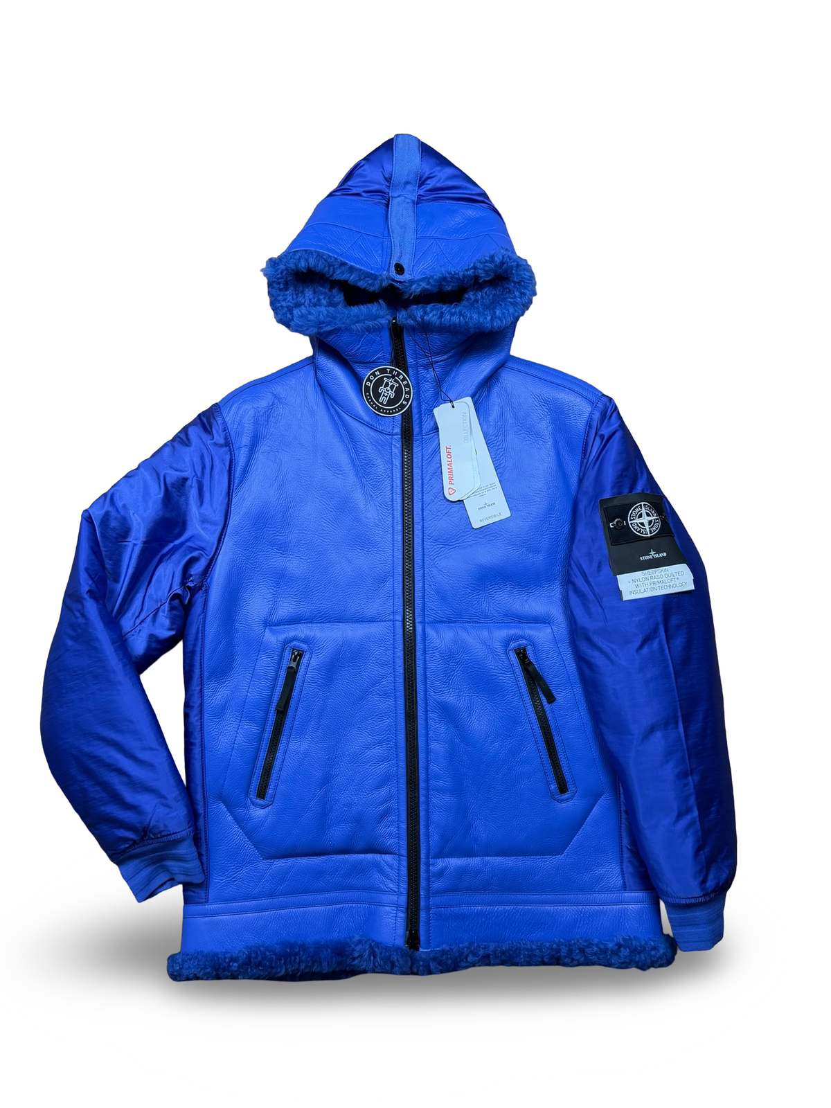 Stone Island Sheepskin + Nylon Raso Quilted With Primaloft Insulation Technology