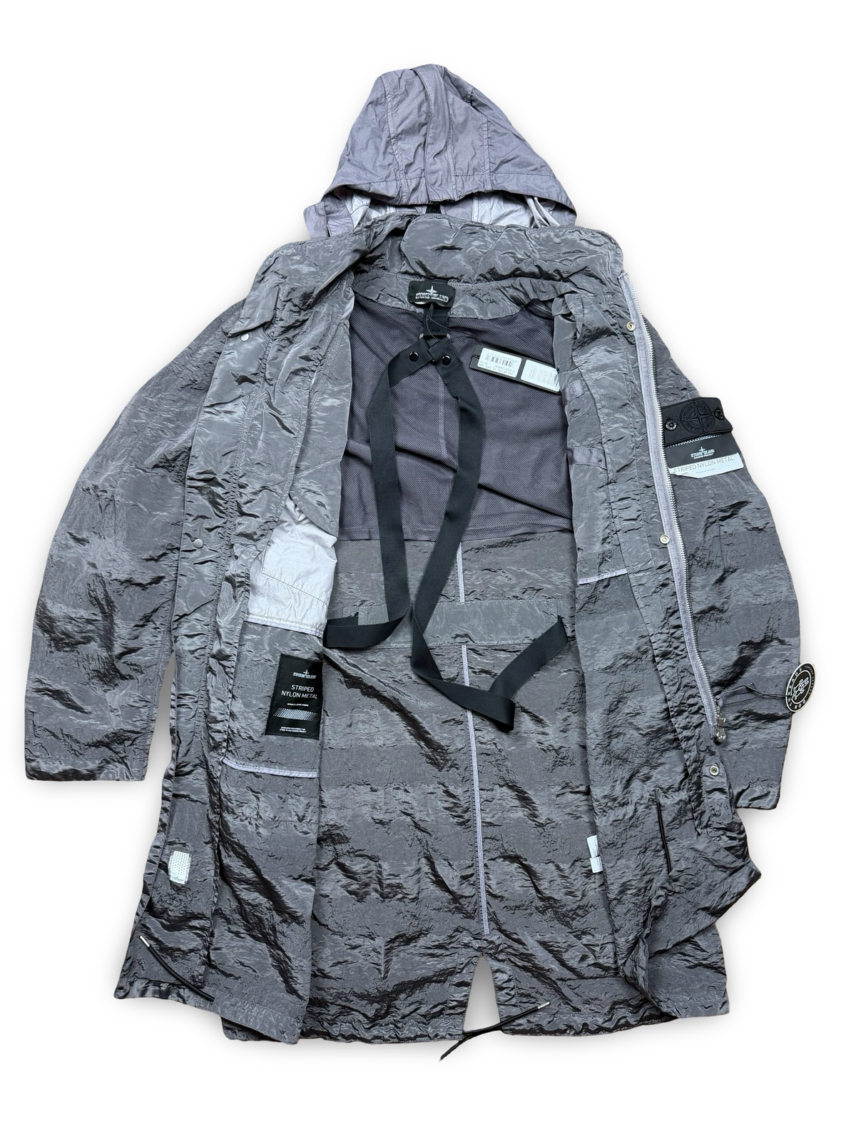 Stone Island Stripped Nylon Metal Parka