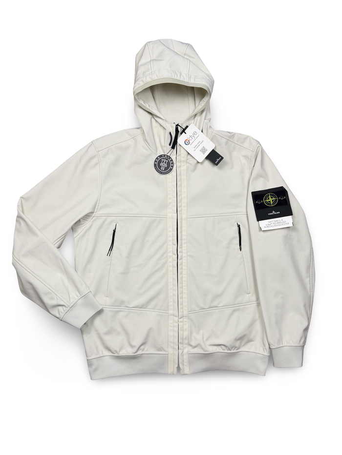 Stone Island Soft Shell-R e.dye Technology In Recycled Polyester