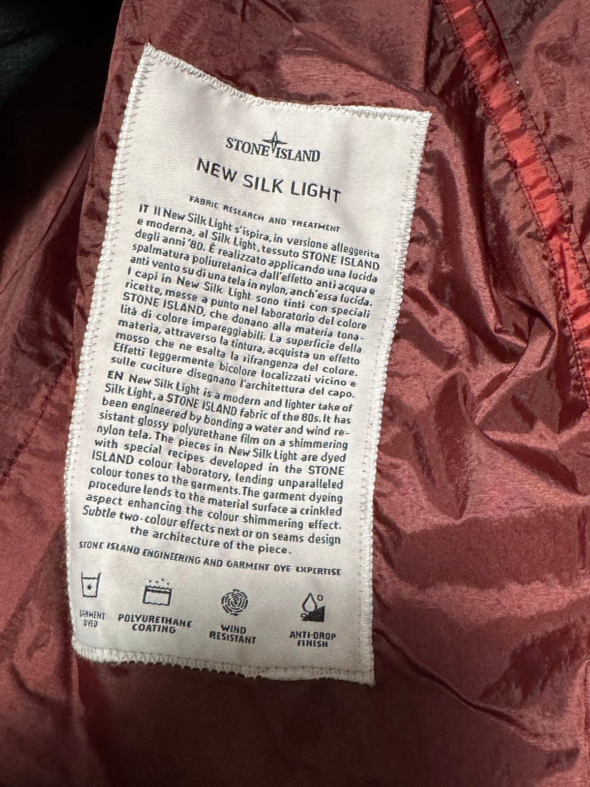 Stone Island x Supreme New Silk Light