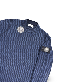 Stone Island Polypropylene Denim Knit Crewneck
