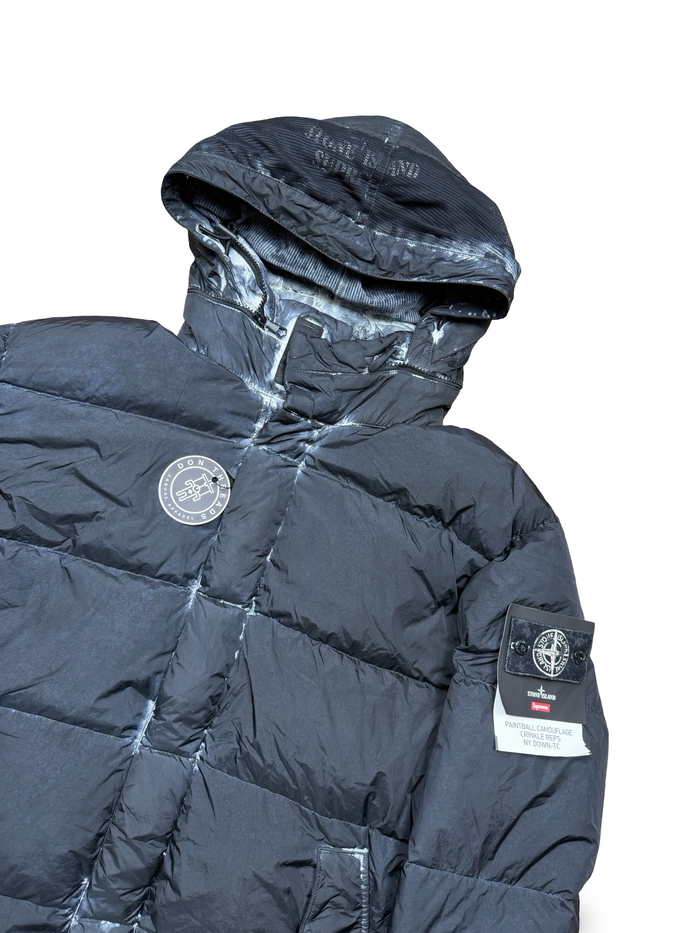 Stone Island x Supreme Paintball Camouflage Crinkle Reps NY Down-TC