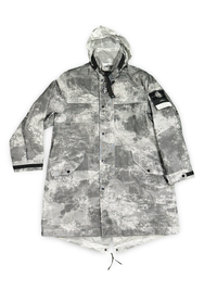 Stone Island Dissolving Grid Camo Mesh On Reflective Econyl Regenerated Nylon