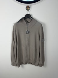 Stone Island Ghost Piece Cotton Cashmere Zip Up