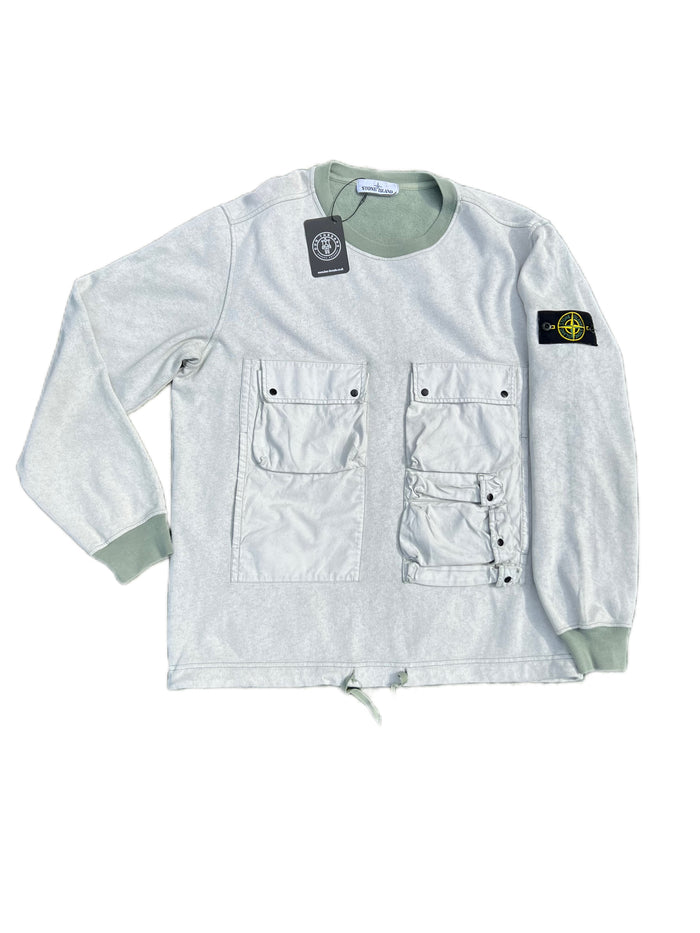 Stone Island Tela Placcata Crewneck