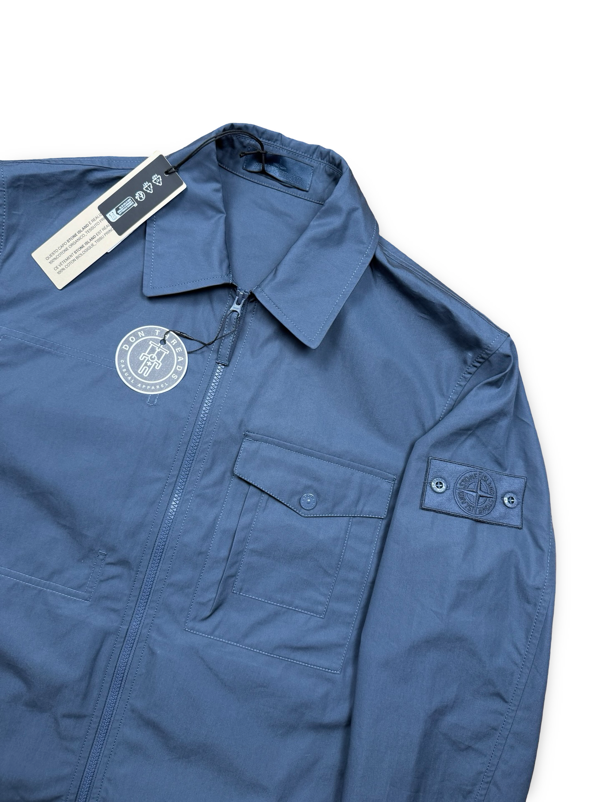 Stone Island Cotton Canvas Ghost Project Overshirt