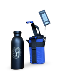 Stone Island Stainless Steel Bottle in nylon metal Pouch