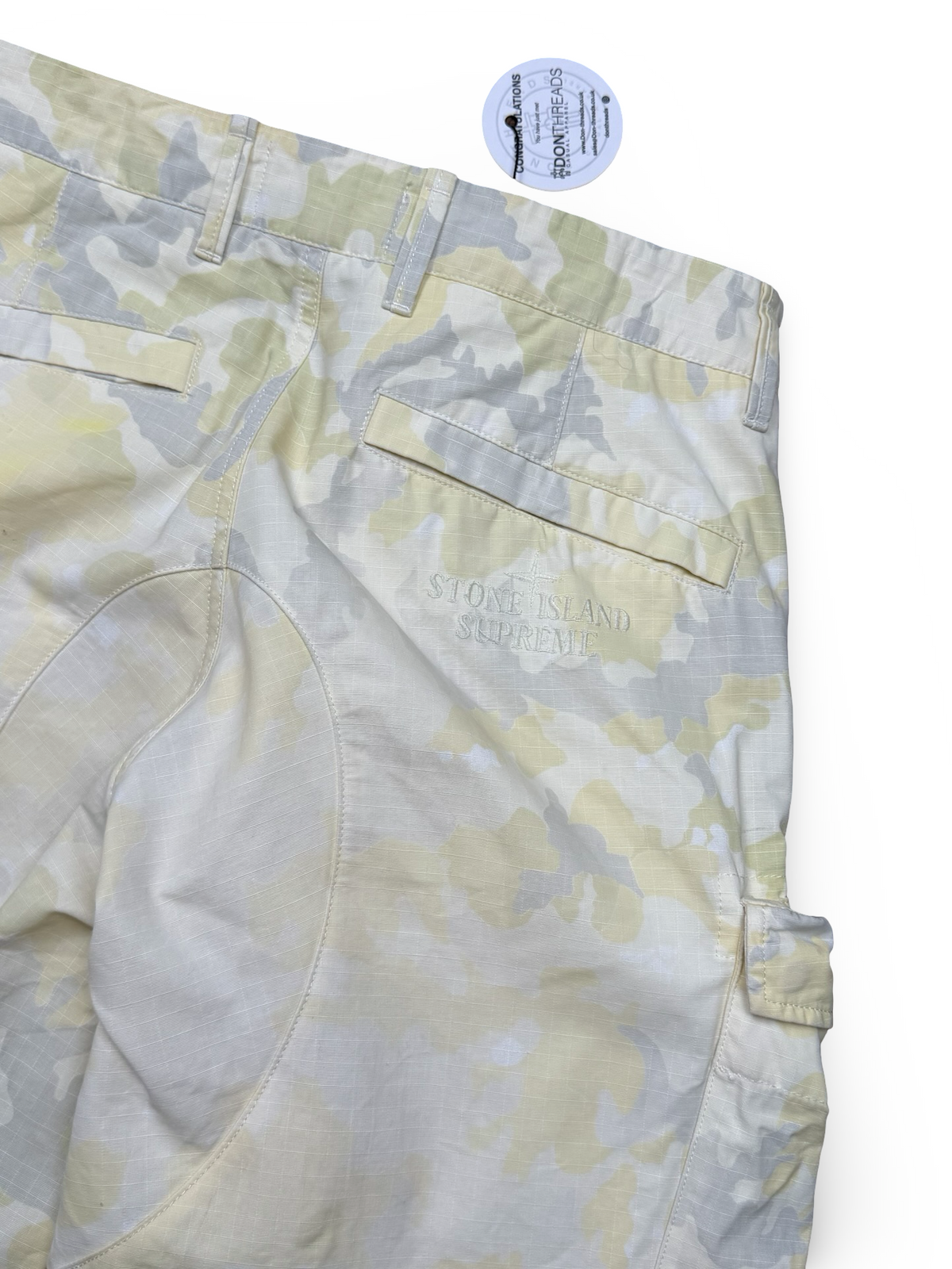 Stone Island x Supreme Cotton Ripstop Ice Camouflage Cargo Trousers