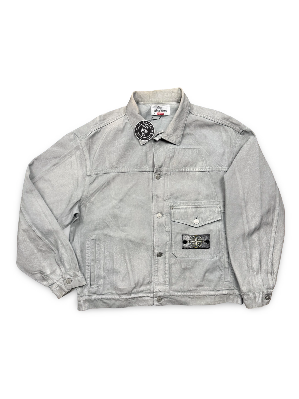 Stone Island | Supreme Reflective Bull Denim-TC