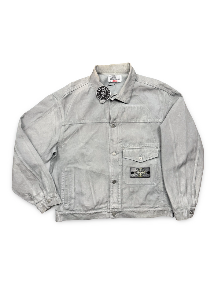 Stone Island | Supreme Reflective Bull Denim-TC