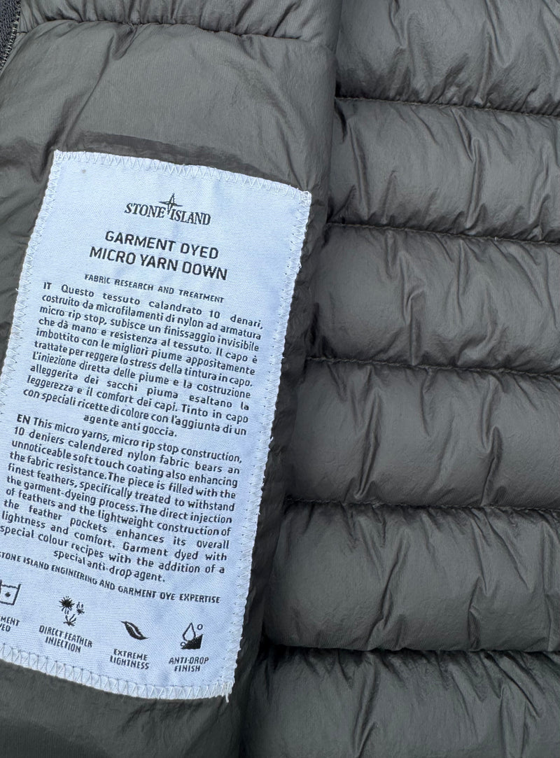 Stone Island Garment Dyed Micro Yarn Down Gilet