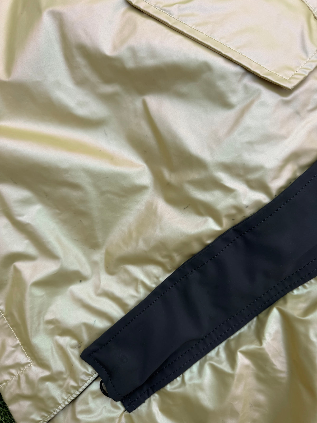 Stone Island Iridescent Coating Tela With Reflex Mat
