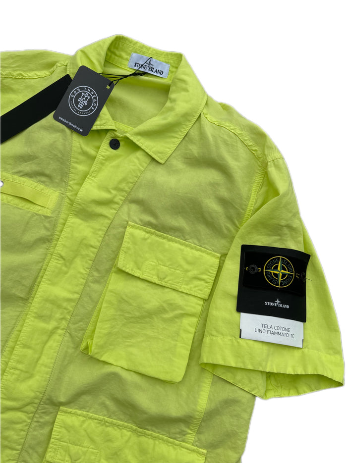 Stone Island Tela Cotone Lino Fiammato-TC BNWT