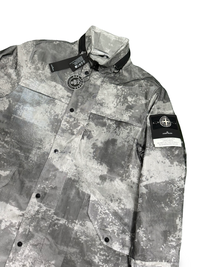 Stone Island Dissolving Grid Camo Mesh On Reflective Econyl Regenerated Nylon