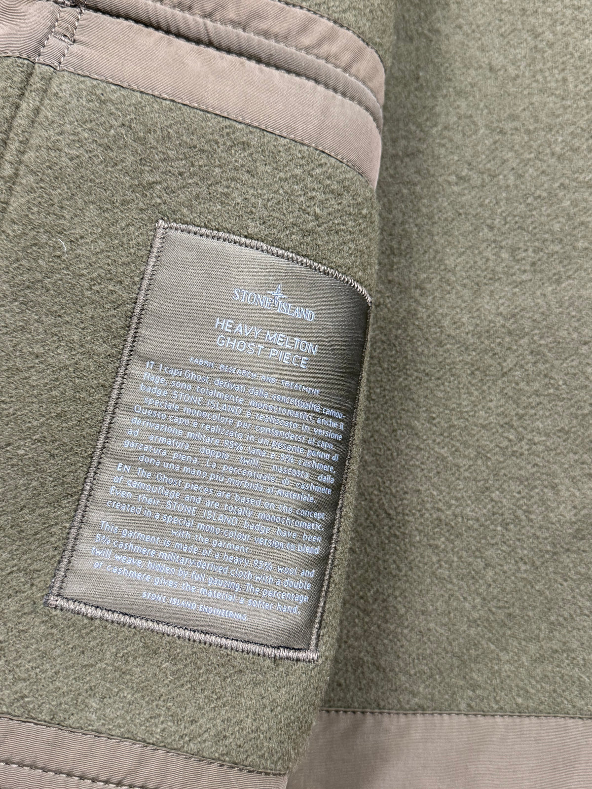 Stone Island Heavy Melton Ghost Piece