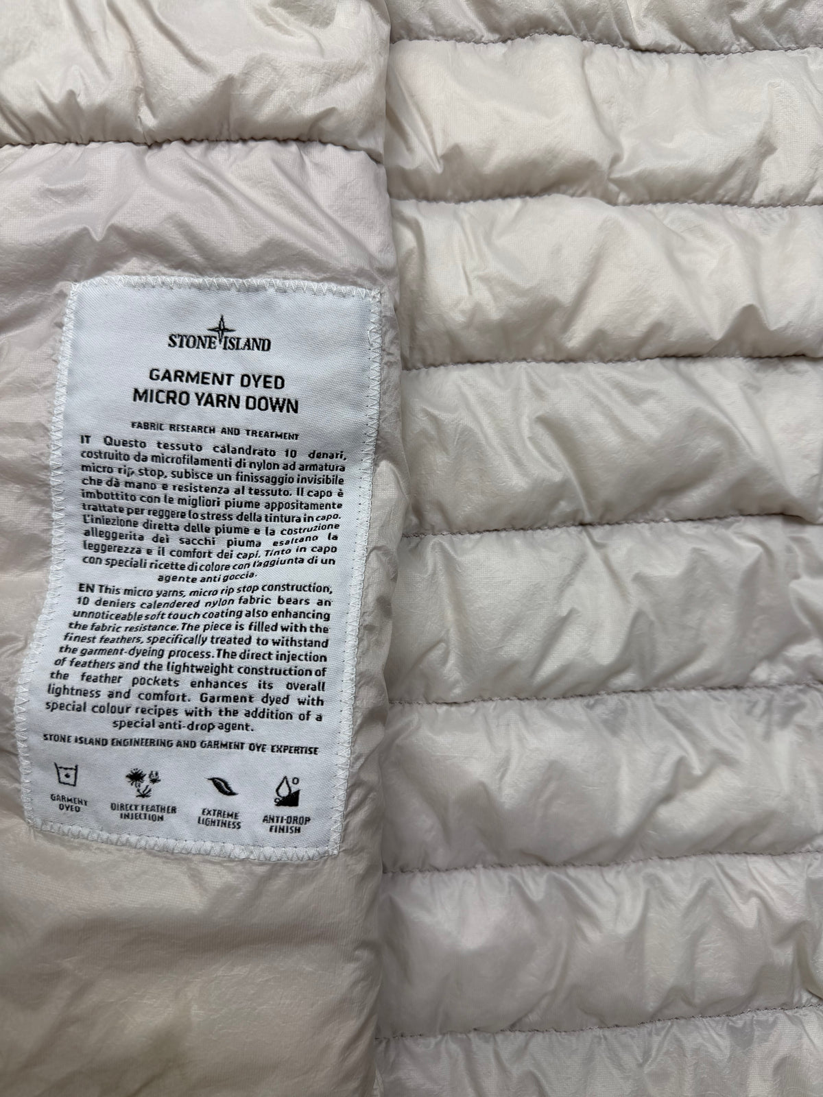 Stone Island Garment Dyed Micro Yarn Down Gilet