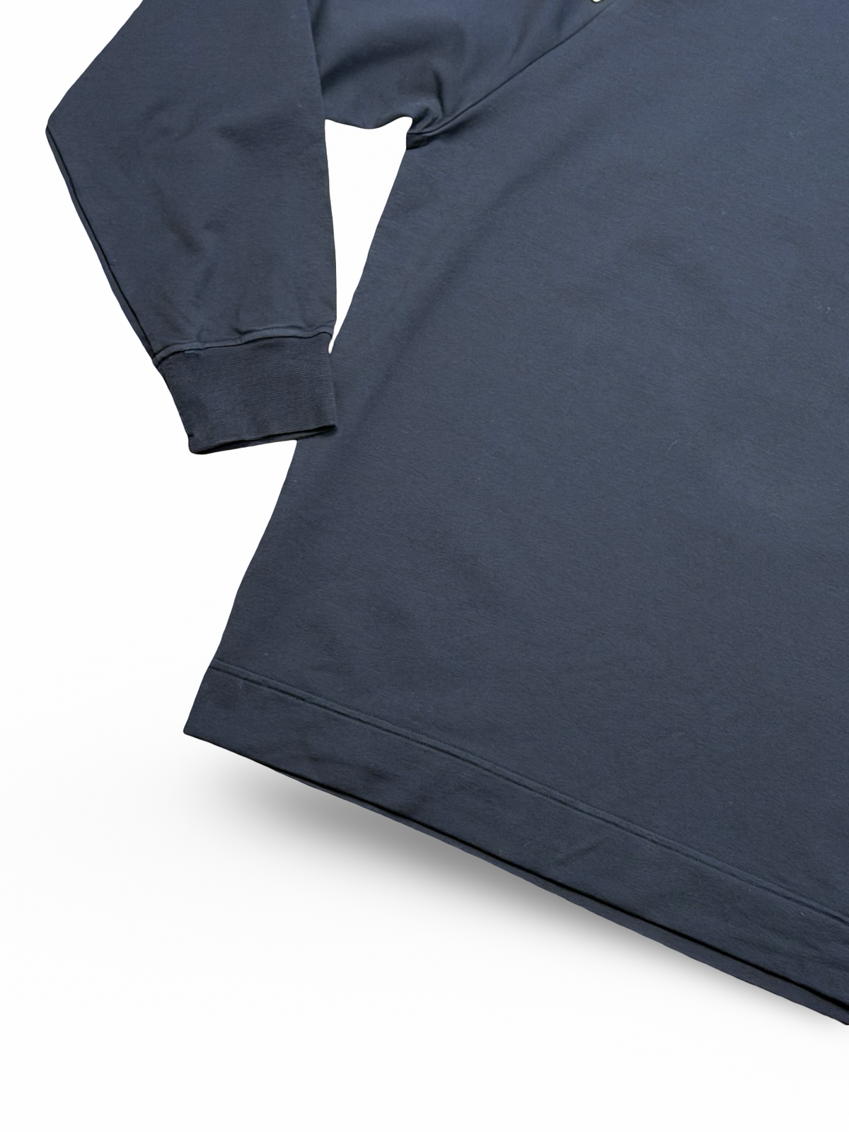 Stone Island Black Cotton Stretch Fleece Ghost Project Crewneck