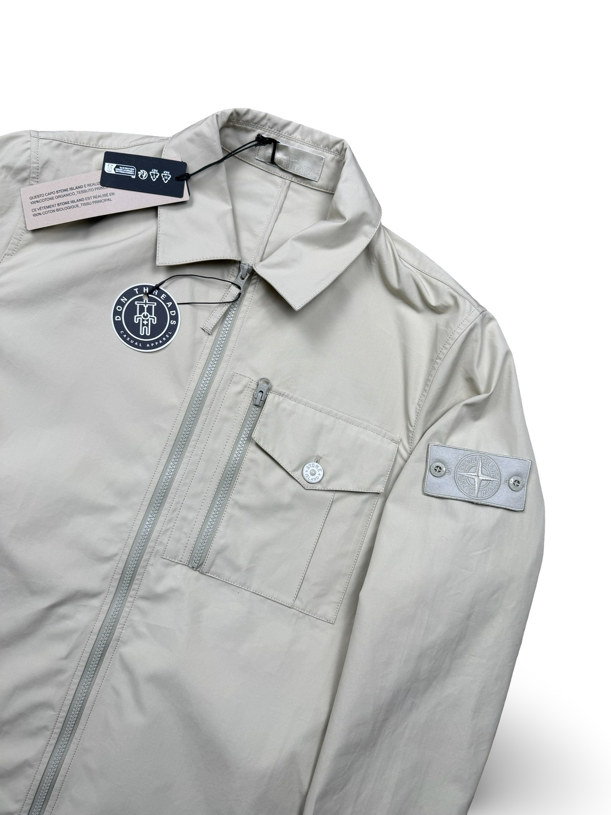 Stone Island Ghost Project Cotton Canvas Overshirt