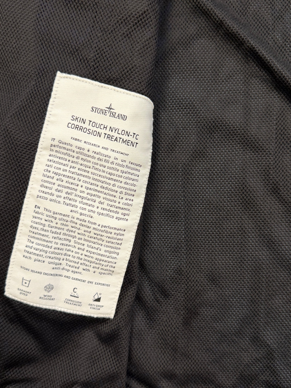 Stone Island Skin Touch Nylon-TC Corrosion Treatment
