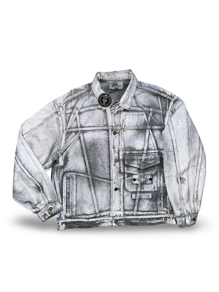 Stone Island | Supreme Reflective Bull Denim-TC