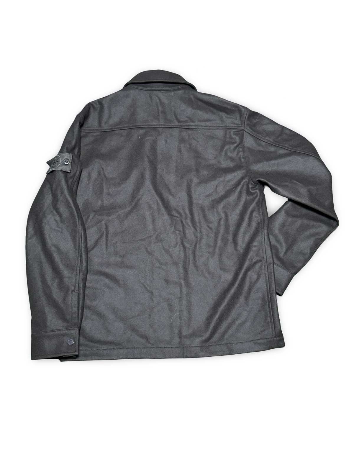 Stone Island Ghost Project Wool Nylon Flannel Jacket