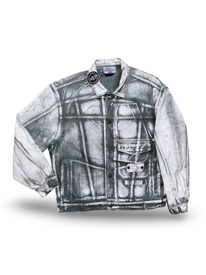 Stone Island | Supreme Reflective Bull Denim-TC