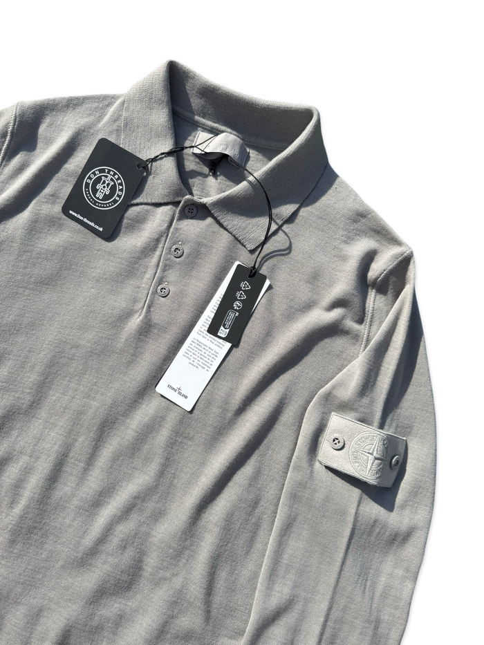 Stone Island Ghost Project Wool Long Sleeve Polo