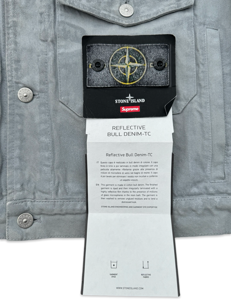 Stone Island | Supreme Reflective Bull Denim-TC