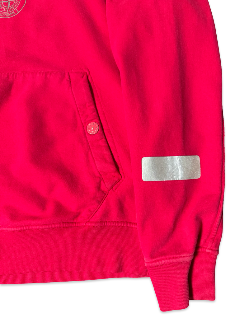 Stone Island X Supreme Pullover Reflective Hoodie