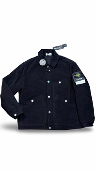 Stone Island Black Cotton Moleskin-TC