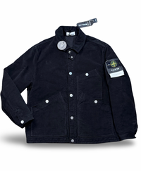 Stone Island Black Cotton Moleskin-TC