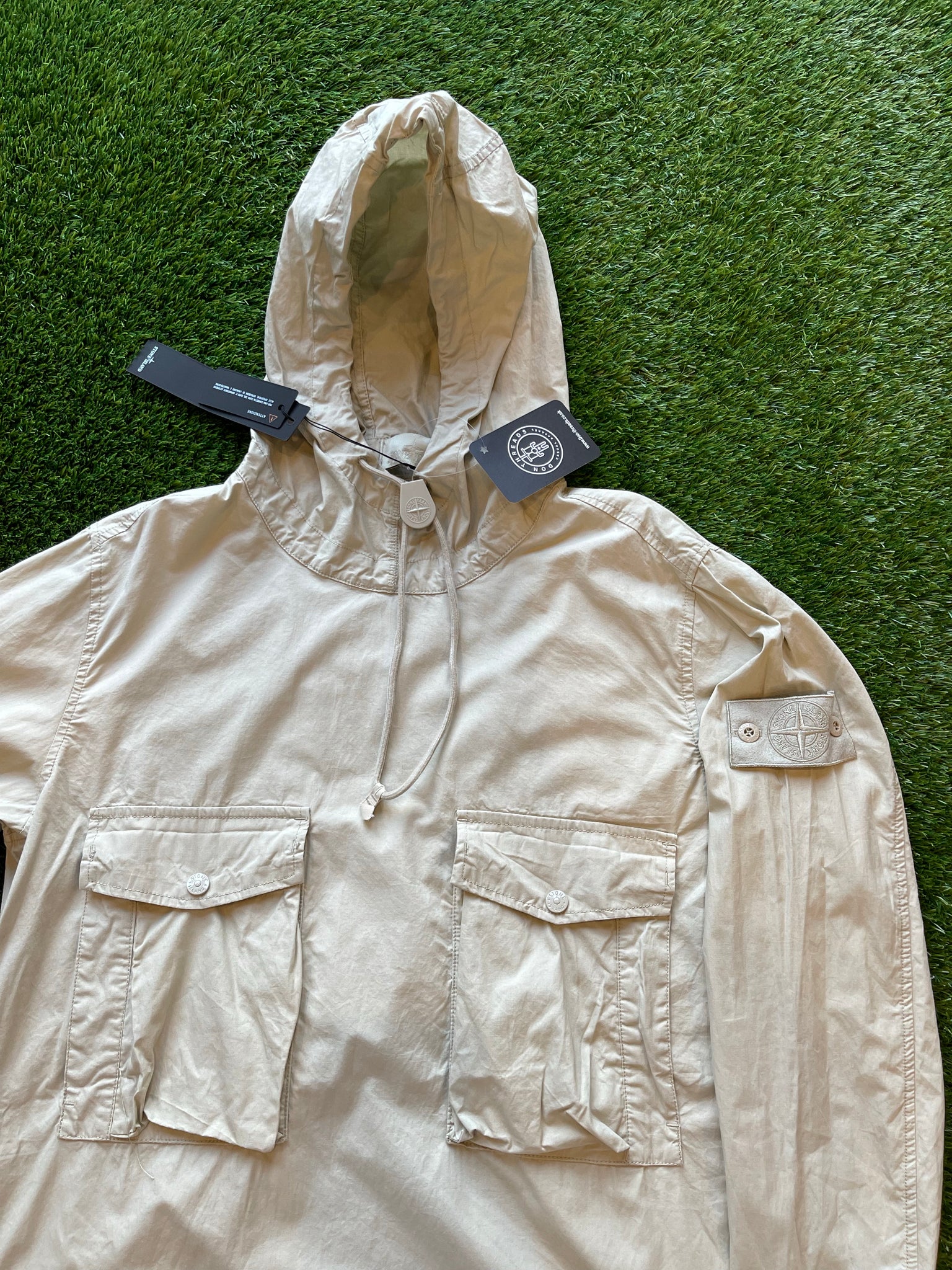 Stone island outlet ghost smock beige