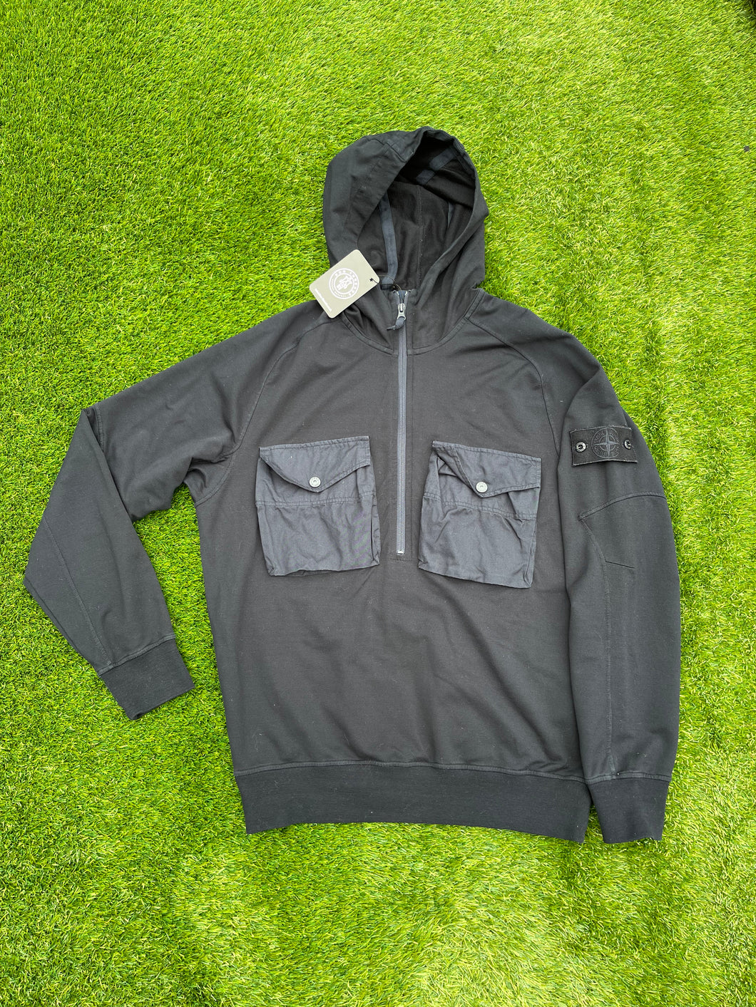 Stone island ghost half top zip hoodie